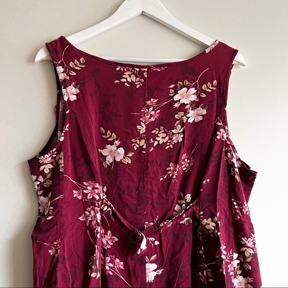 Torrid FLORAL CHALLIS FIT & FLARE TANK - Picture 5 of 8